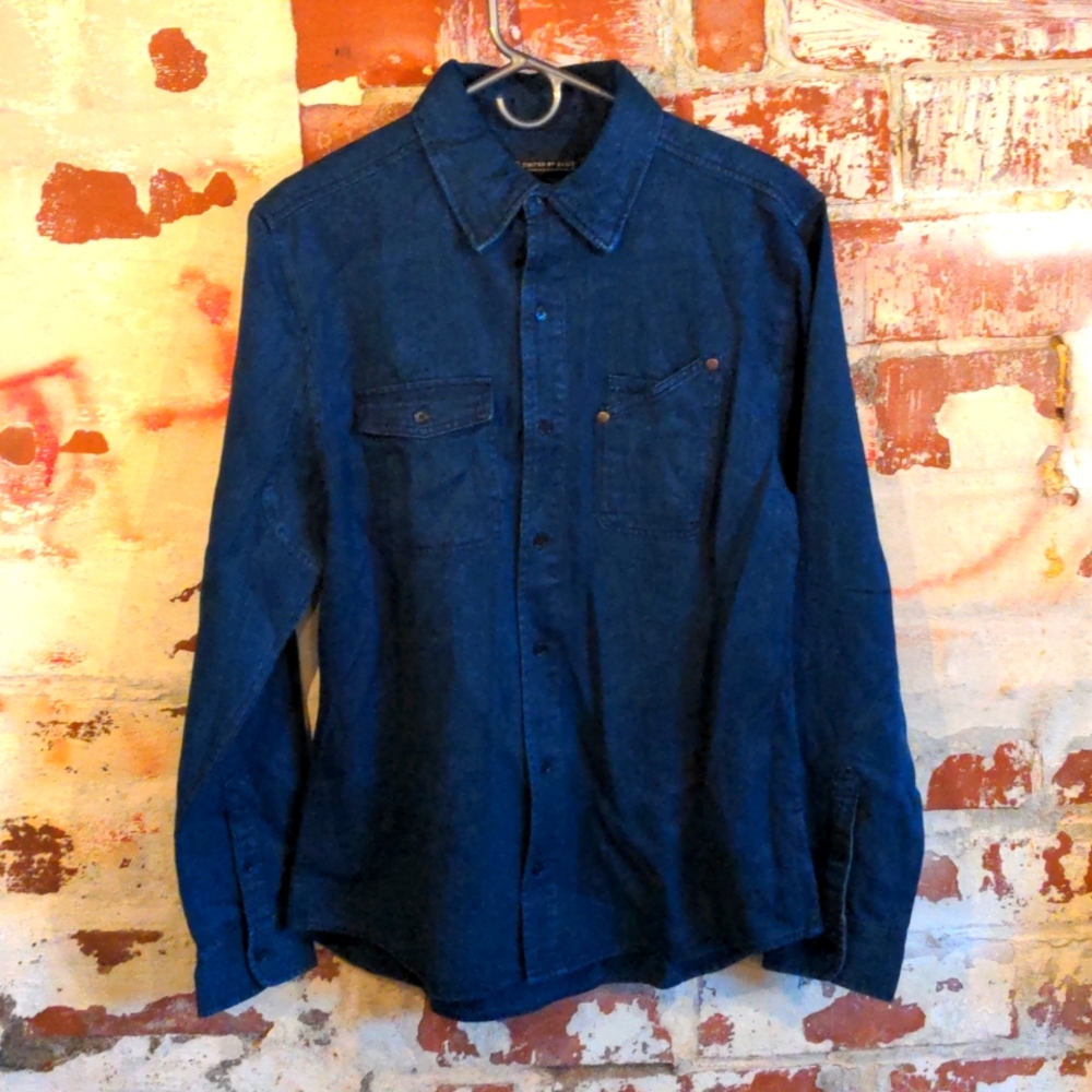United By Blue River Denim Work Shirt Medium